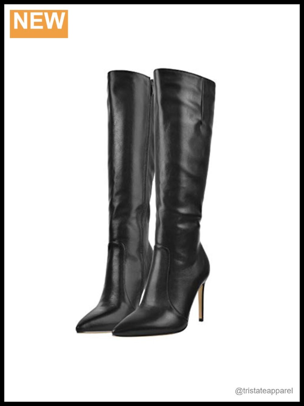 Pointed Toe Knee High Stiletto Heel Boots Women's Fashion